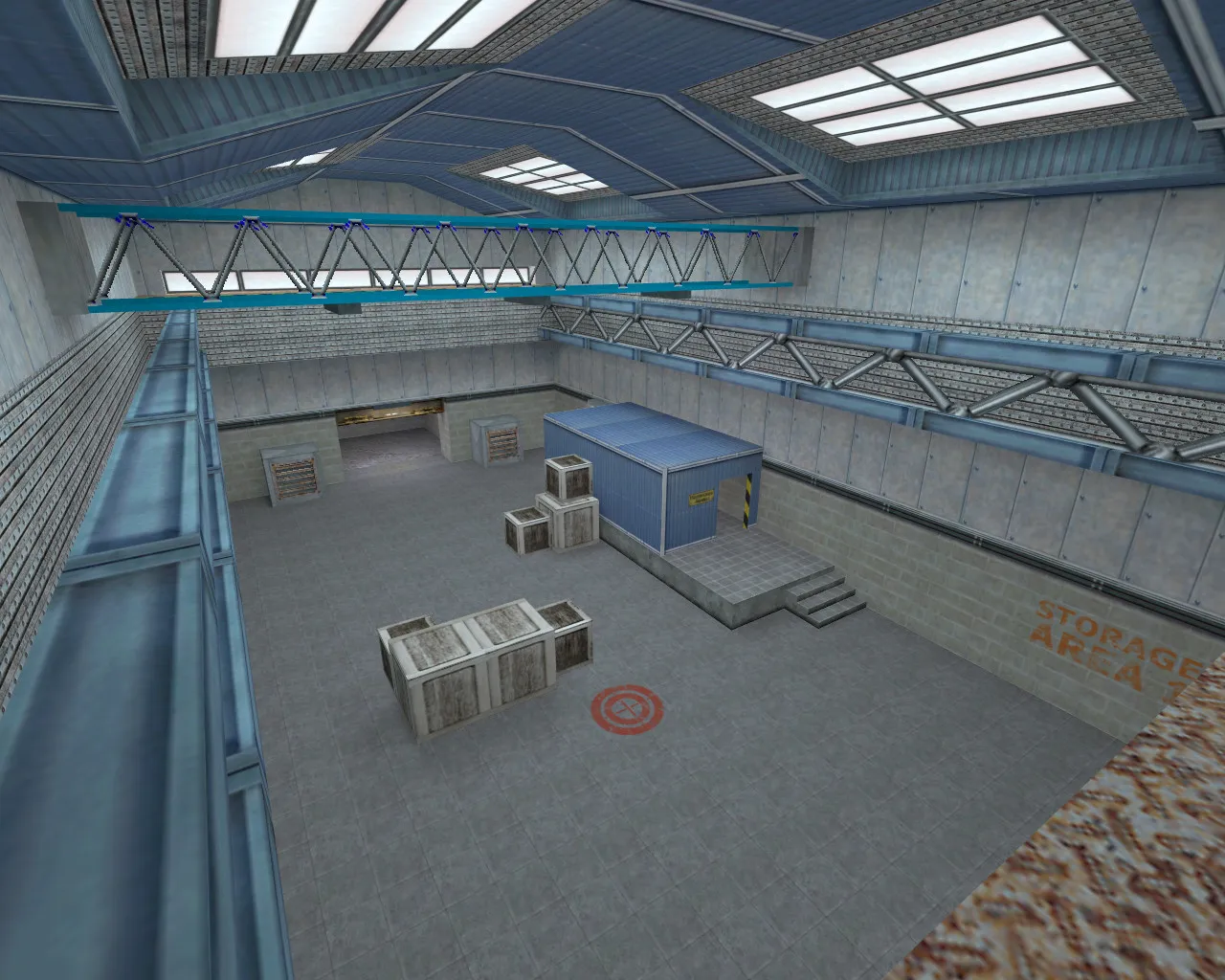 Скриншот  Карта de_nuke_next для CS 1.6: стратегии и оптимизация