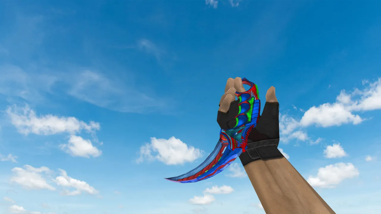 Скриншот Модель ножа «Karambit Sarex» (v_, p_, w_) для CS 1.6: звуки, анимации осмотра, качество текстур
