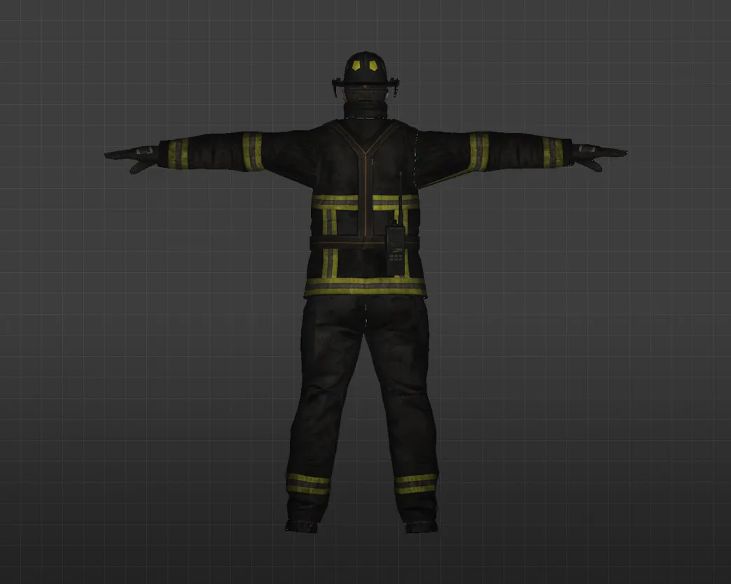 Скриншот Модель «Пожарный» для CS 1.6 - Уникальный скин для игроков
