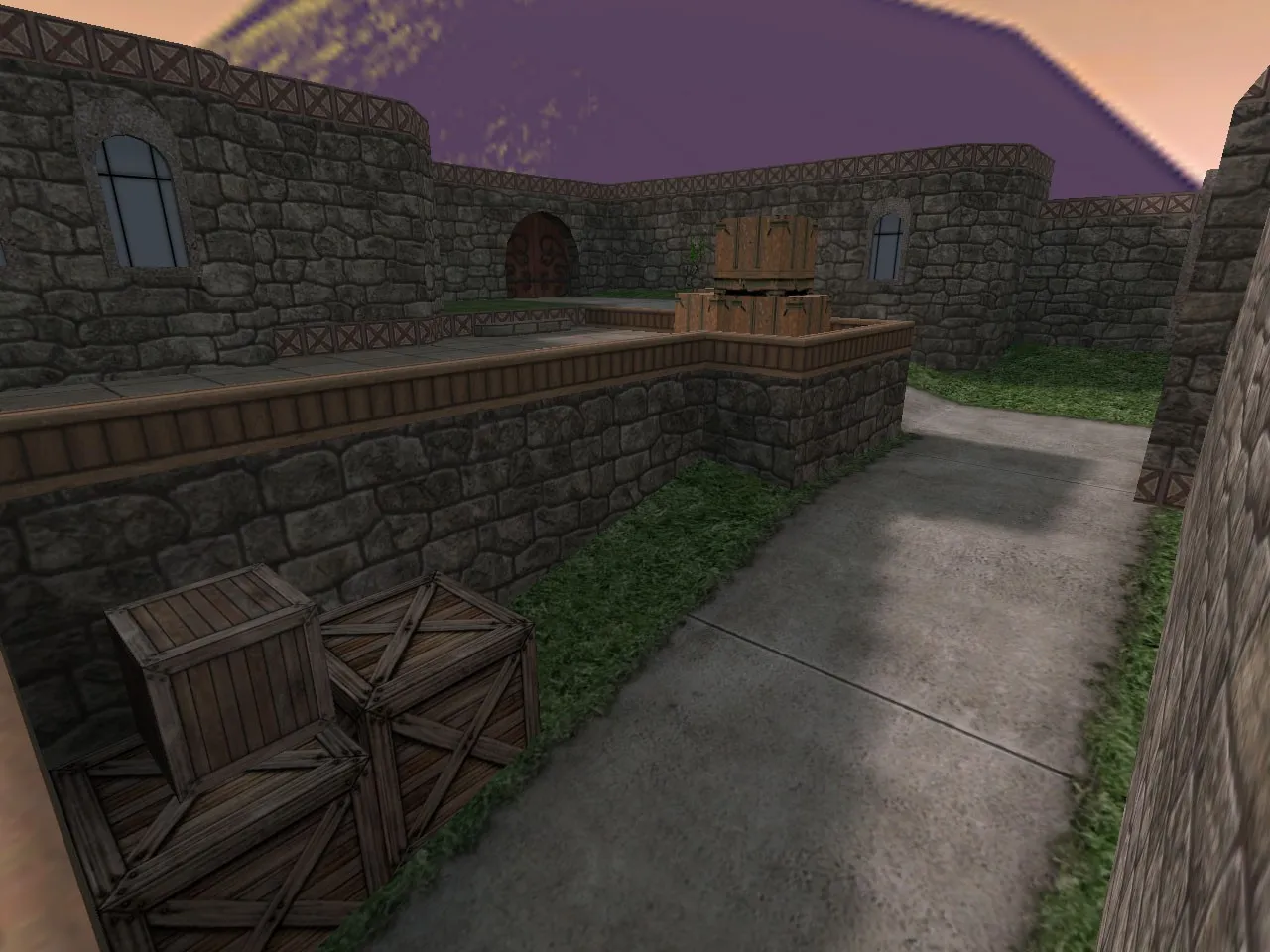 Скриншот  de_dust2_medieval для CS 1.6: карта DE, точки, маршруты, .nav и оптимизация