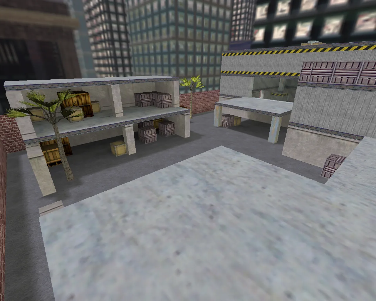 Скриншот  Карта de_factory для CS 1.6: точки, маршруты, .nav для ботов и оптимизация wpoly/epoly