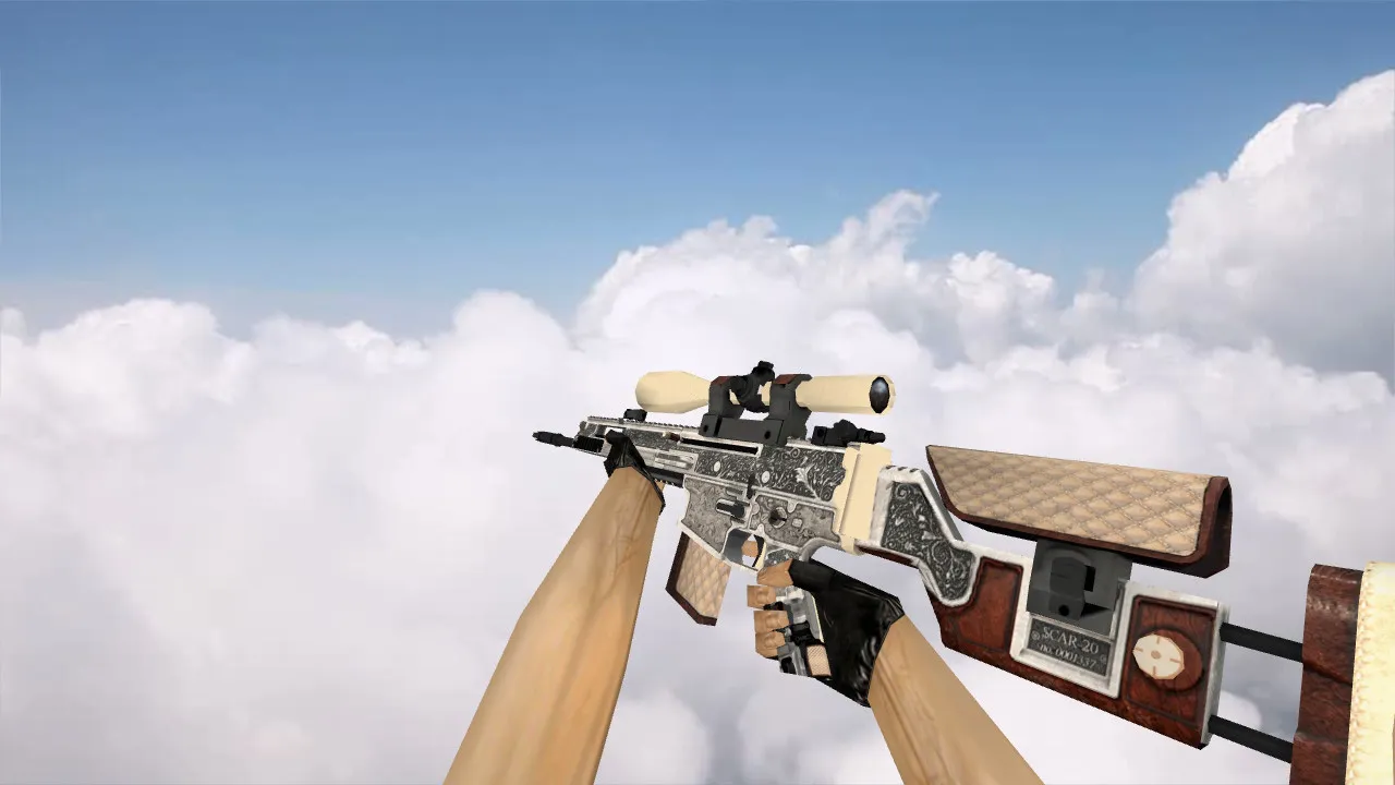 Скриншот Модель SCAR-20 Big Spender для CS 1.6 - Качественные текстуры и звук