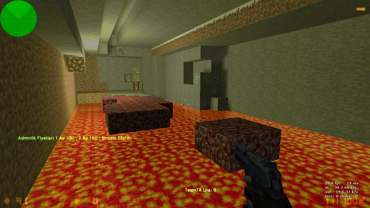 Скриншот  dr_minecraft_final — deathrun карта для CS 1.6: ловушки, точки, .nav и оптимизация
