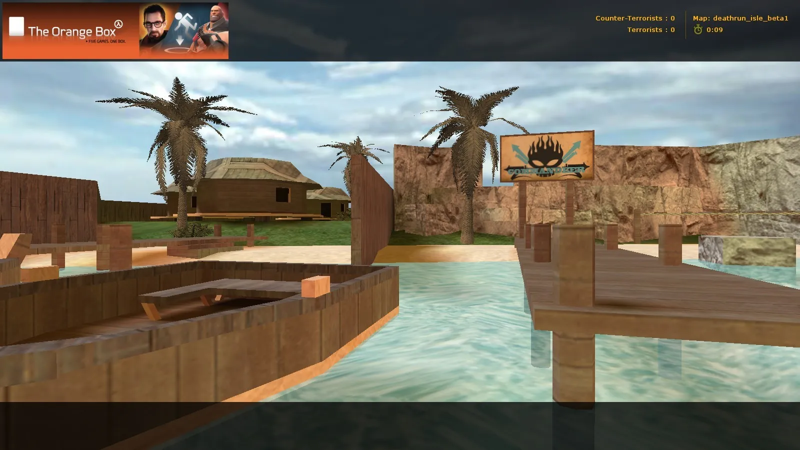 Скриншот  deathrun_isle_beta1 для CS 1.6: точки, ход игры, .nav, оптимизация wpoly/epoly