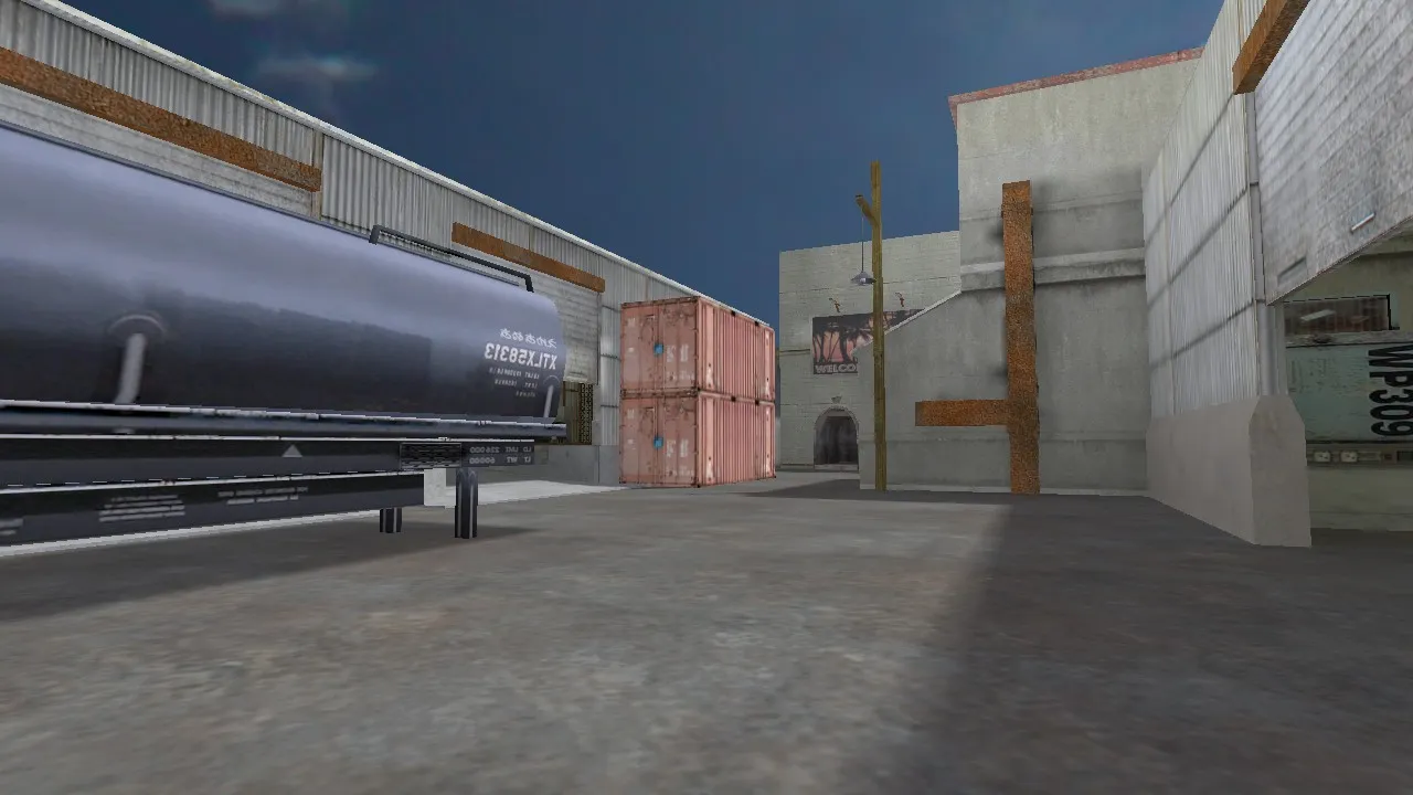 Скриншот  de_dockland для CS 1.6: карта, точки, тактика, .nav для ботов, оптимизация wpoly/epoly