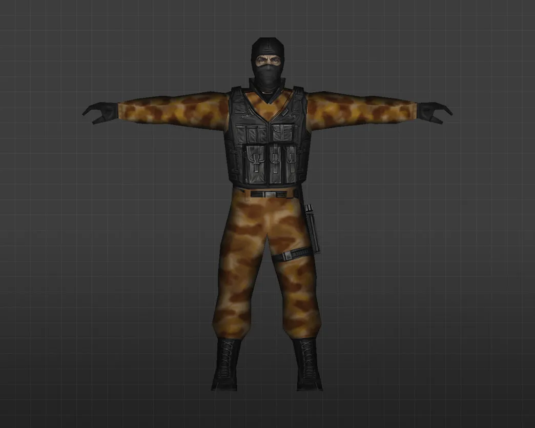 Скриншот Модель «Пустынный спецназ» для CS 1.6 - Уникальный скин для игроков