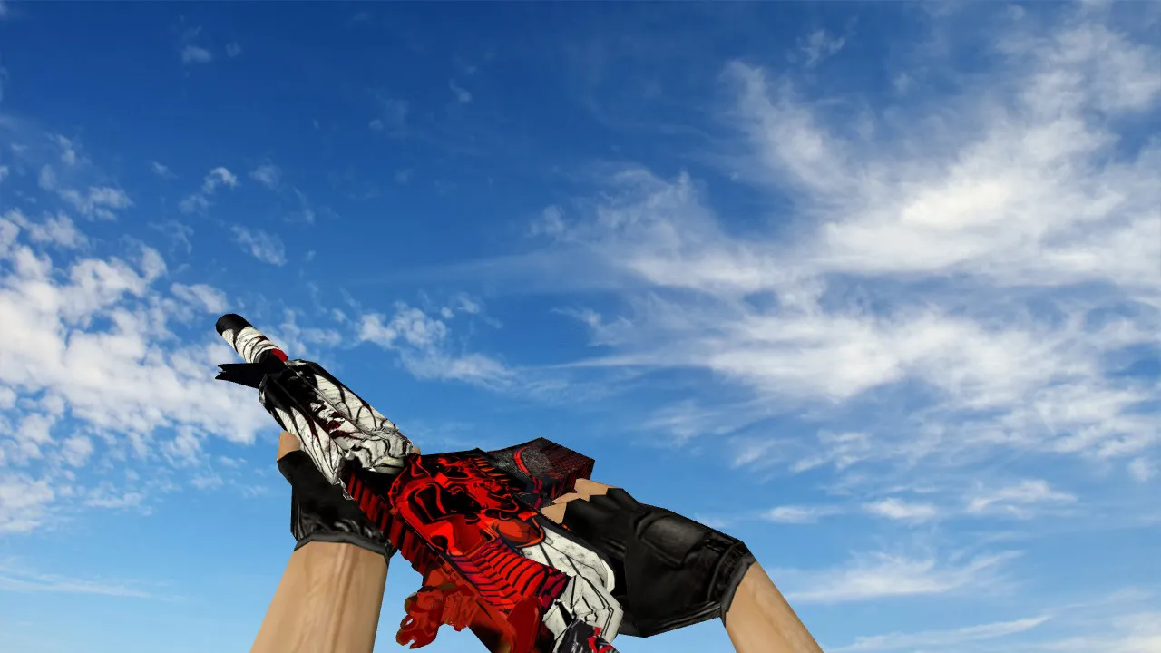 Скриншот Модель M4A4 De Jackal для CS 1.6: v_, p_, w_ файлы, звуки, анимация осмотра, текстуры