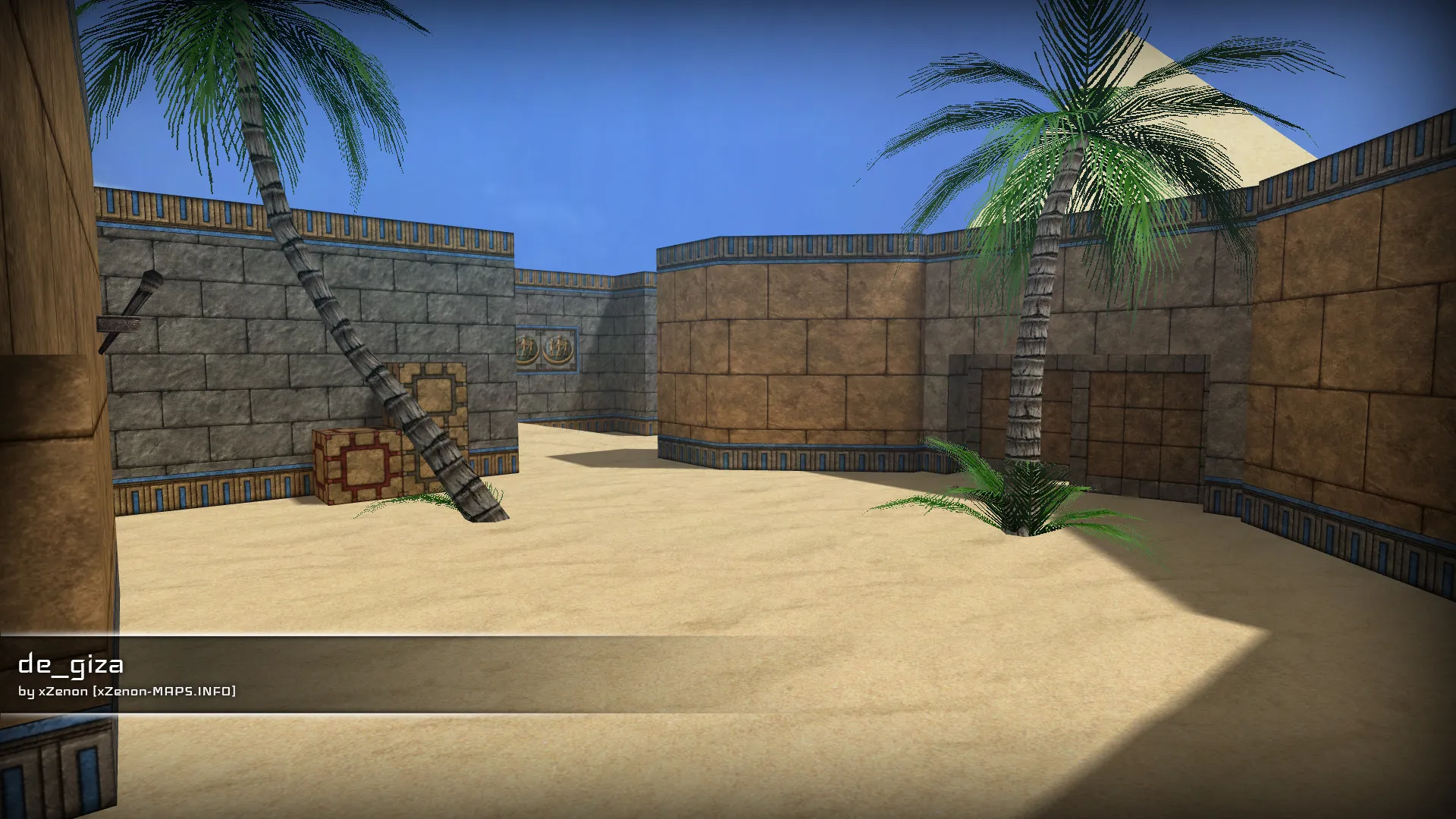 Скриншот  de_giza_b3 карта для CS 1.6: баланс сторон, точки, .nav для ботов, оптимизация wpoly/epoly