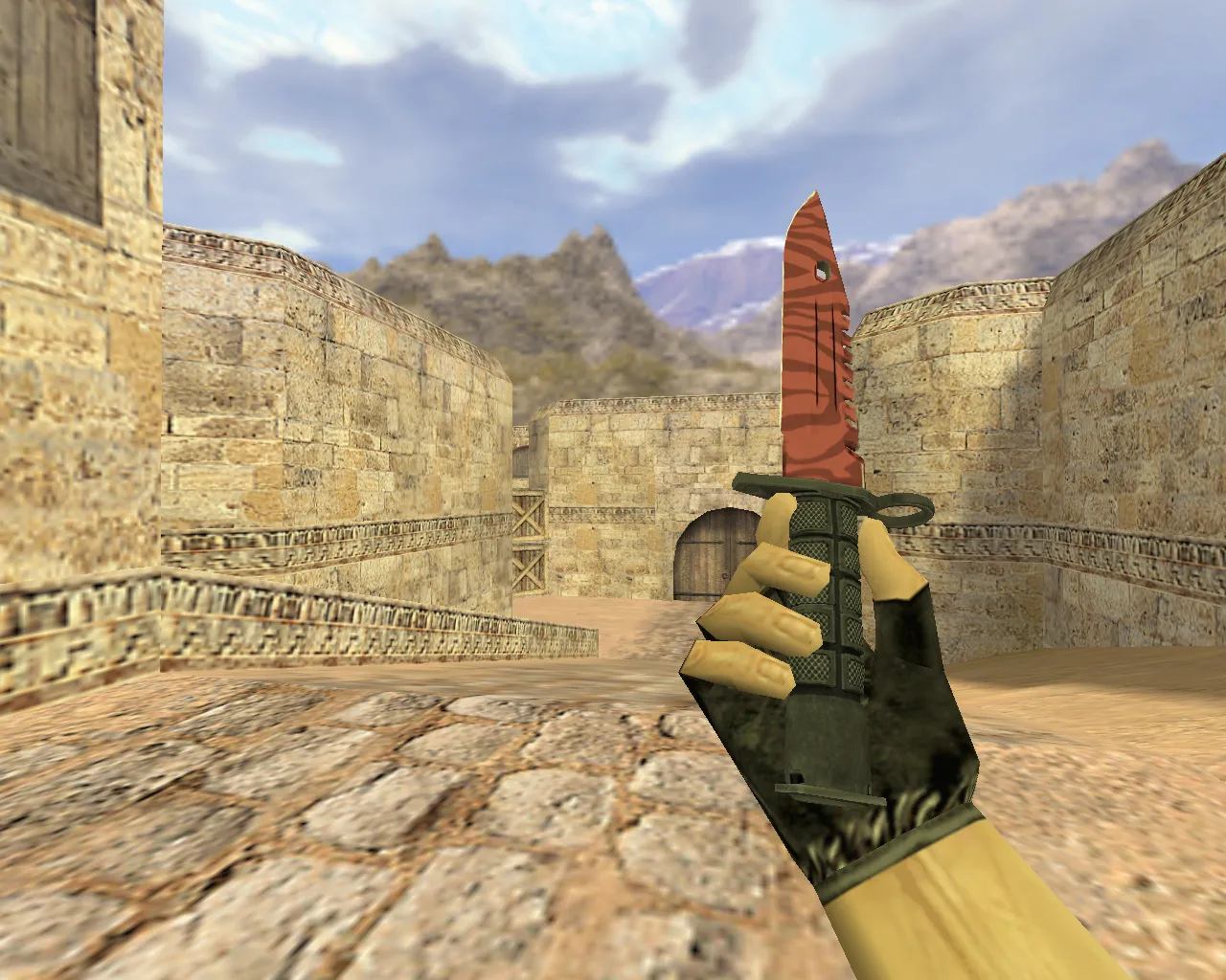 Скриншот Модель ножа «Штык-нож М9 Убийство» v_ нож, p_ нож, w_ нож для CS 1.6: звук, анимация осмотра, текстуры и настройка