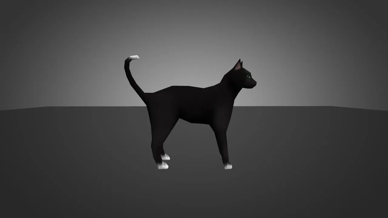 Скриншот Модель «Black Cat for Chicken» для CS 1.6 - Уникальный скин для вашего игрового опыта