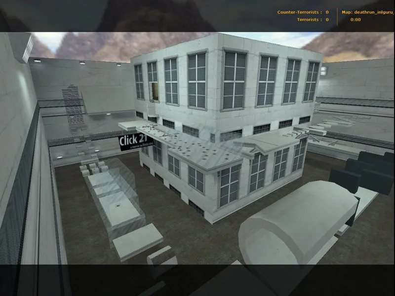 Скриншот  deathrun_inlguru_click21 для CS 1.6: карта deathrun, точки, раунды и настройка под сервер
