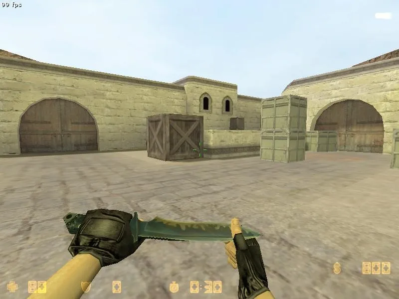 Скриншот  de_dust2_llapi карта для CS 1.6: баланс сторон, точки, .nav и оптимизация wpoly/epoly