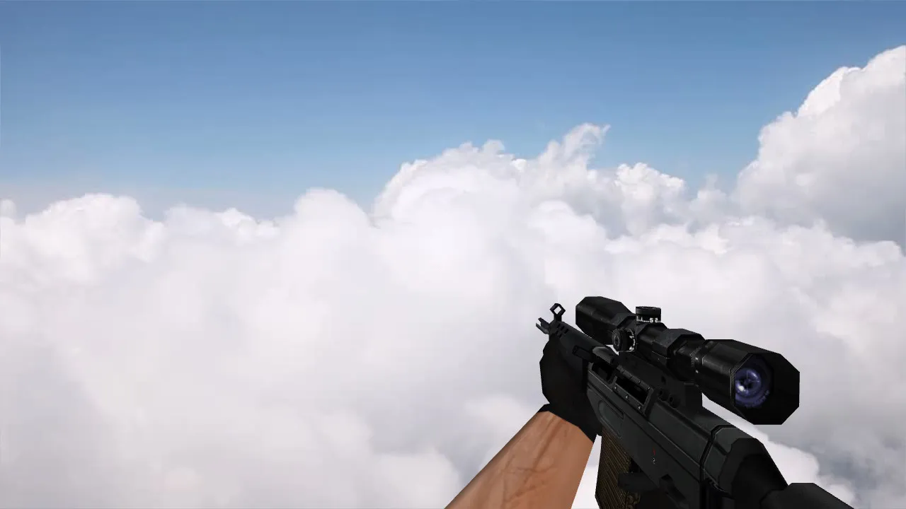 Скриншот  HD пак моделей оружия для CS 1.6: v_ п_, w_ модели, звуки, анимация осмотра и качество текстур