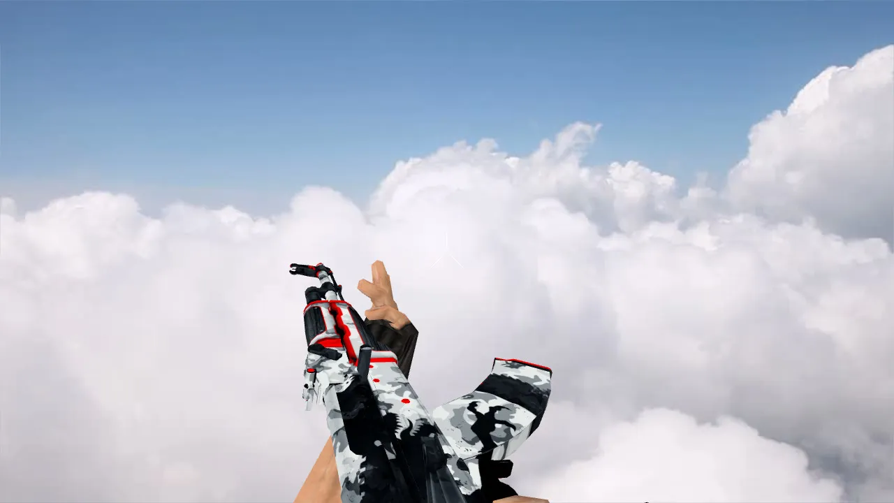 Скриншот Модель «AK-47 WarZilla Red Rage» для CS 1.6: v_, p_, w_ версии, звуки, анимация осмотра и норм текстуры