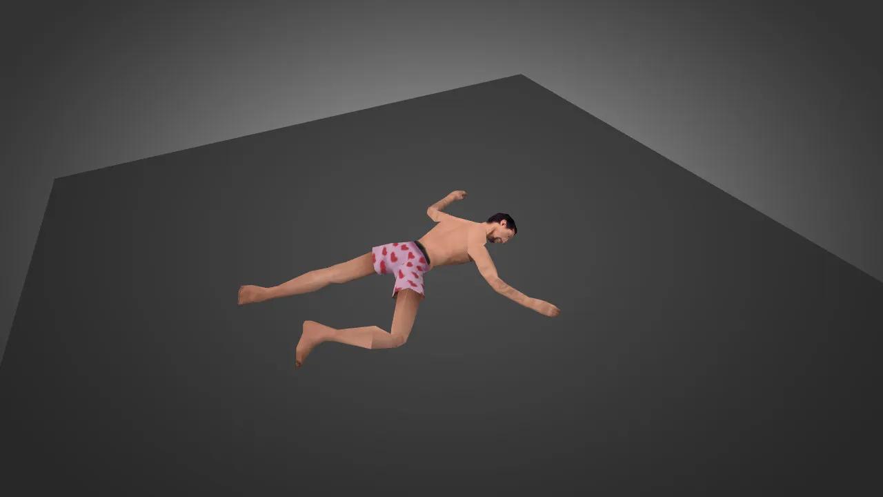 Скриншот Модель «GTA SA Sleeping Stripped Valet Crew» для CS 1.6 - Уникальный скин