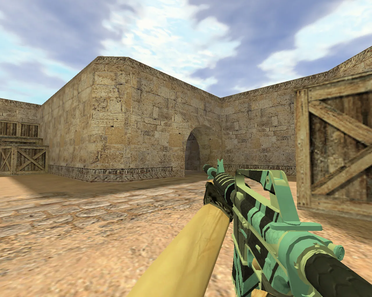 Скриншот Модель «М4А1 Вулкан» v_ w_ p_ для CS 1.6: звуки, анимация осмотра, текстуры и настройка