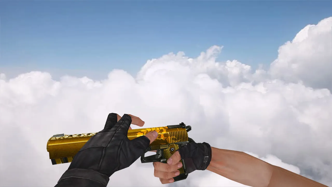 Скриншот Модель Infinity Golden Scorpion для CS 1.6 – Качественная замена Five Seven
