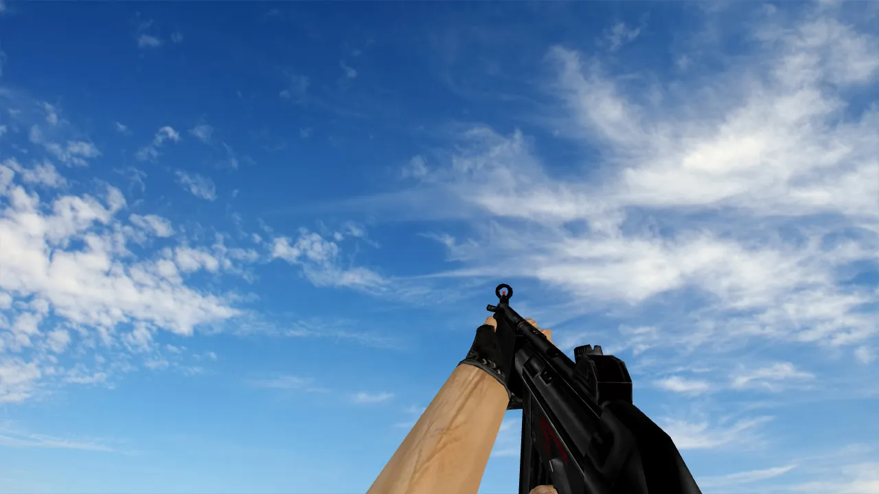 Скриншот  Пак моделей оружия «Сглаженные стандартные модели» для CS 1.6: v_, p_, w_ модели, звуки, анимация осмотра и качество текстур