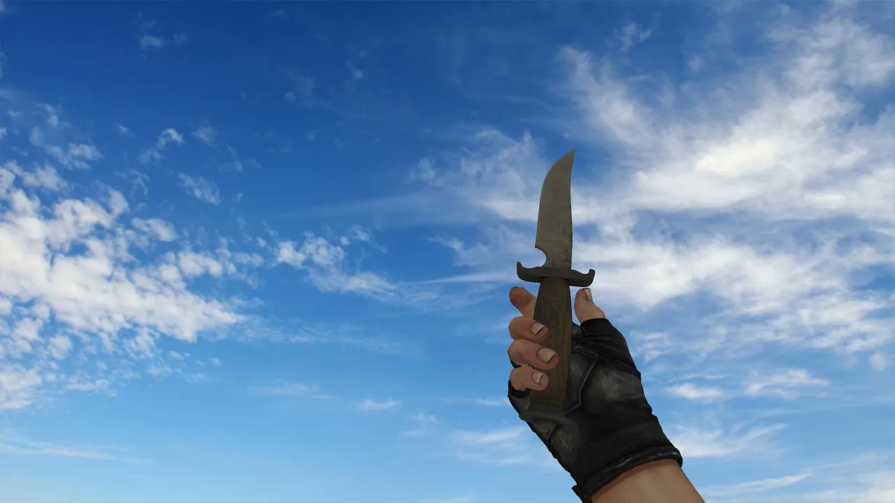 Скриншот Модель ножа Default CSGO Terrorist Knife для CS 1.6: v_ и p_ модели, звуки, анимация осмотра и текстуры