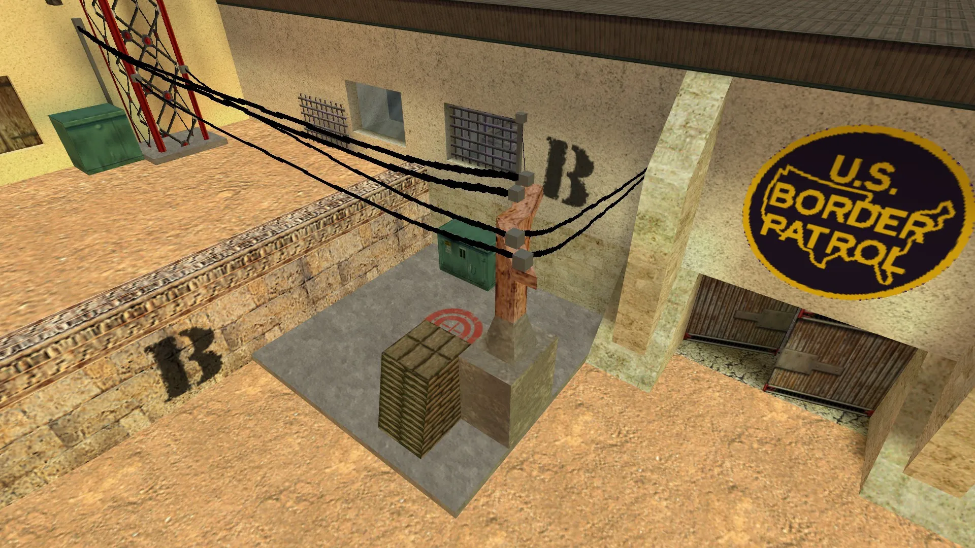 Скриншот  de_edifice для CS 1.6: тактики за CT/T, точки, .nav и оптимизация wpoly/epoly