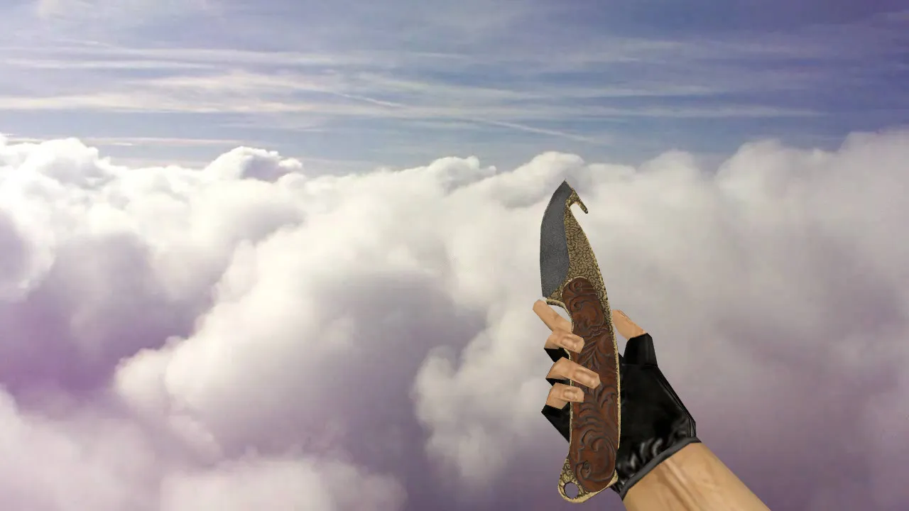 Скриншот Модель ножа «Gut Knife Kila» (v_/p_/w_) для CS 1.6: текстуры, звук, анимация осмотра