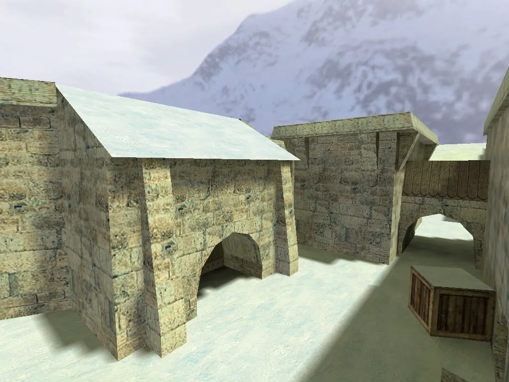 Скриншот  Карта de_snowball для CS 1.6 - Тактические возможности и стратегия
