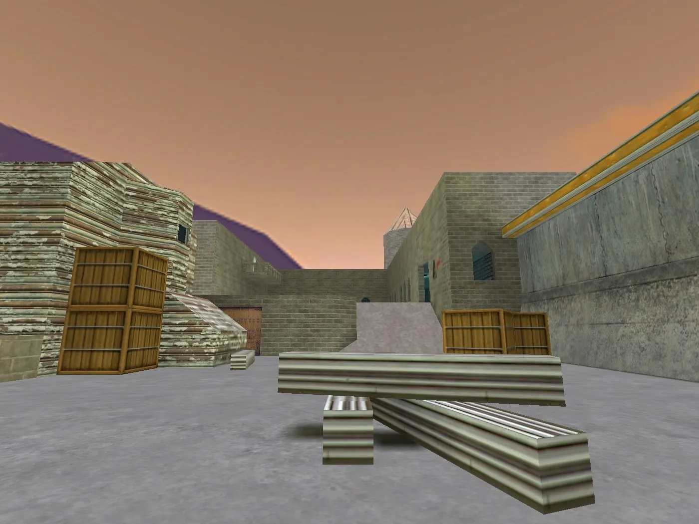 Скриншот Карта de_achveno для CS 1.6: баланс сторон, точки, .nav для ботов и оптимизация wpoly/epoly