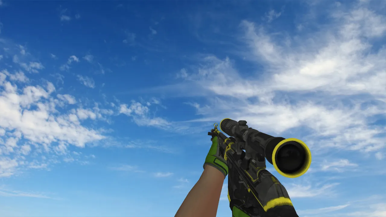 Скриншот  Пак моделей Specialist Gloves Emerald Web Pack для CS 1.6: v_/p_/w_ модели, звуки, анимация осмотра и качество текстур