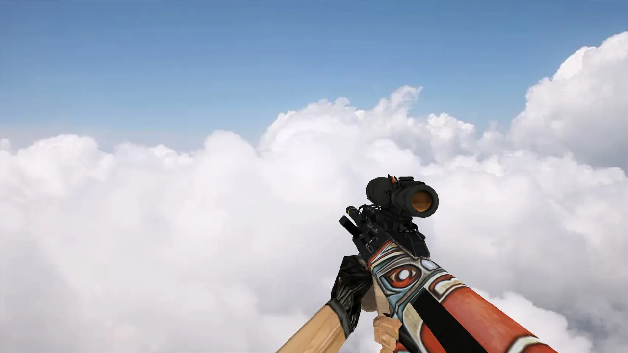 Скриншот Модель AUG Totem для CS 1.6 - Качественная замена оригинала