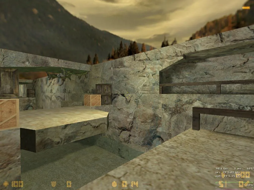 Скриншот  deathrun_abtropicano2 для CS 1.6: карта deathrun, точки, .nav, оптимизация и настройка ботов