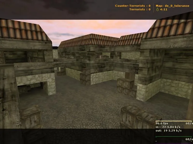 Скриншот  Карта de_0_tolerance для CS 1.6: точки, тактика за Т и за КТ, настройка сервера и ботов