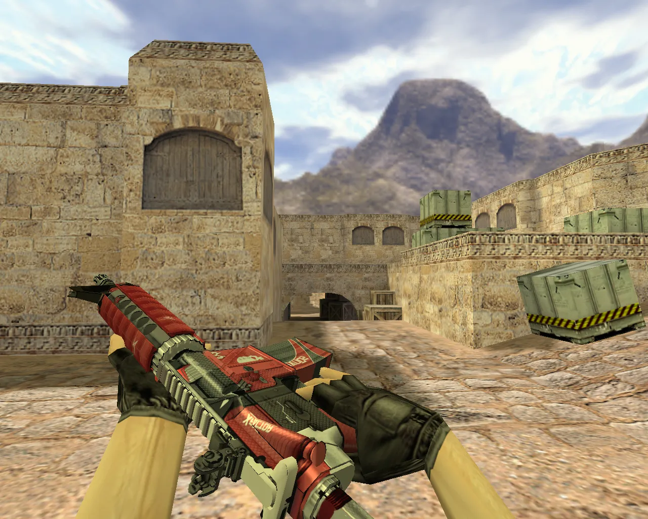 Скриншот Модель M4A4 X-Factor v_ p_ w_ для CS 1.6: звуки, анимация осмотра, качество текстур