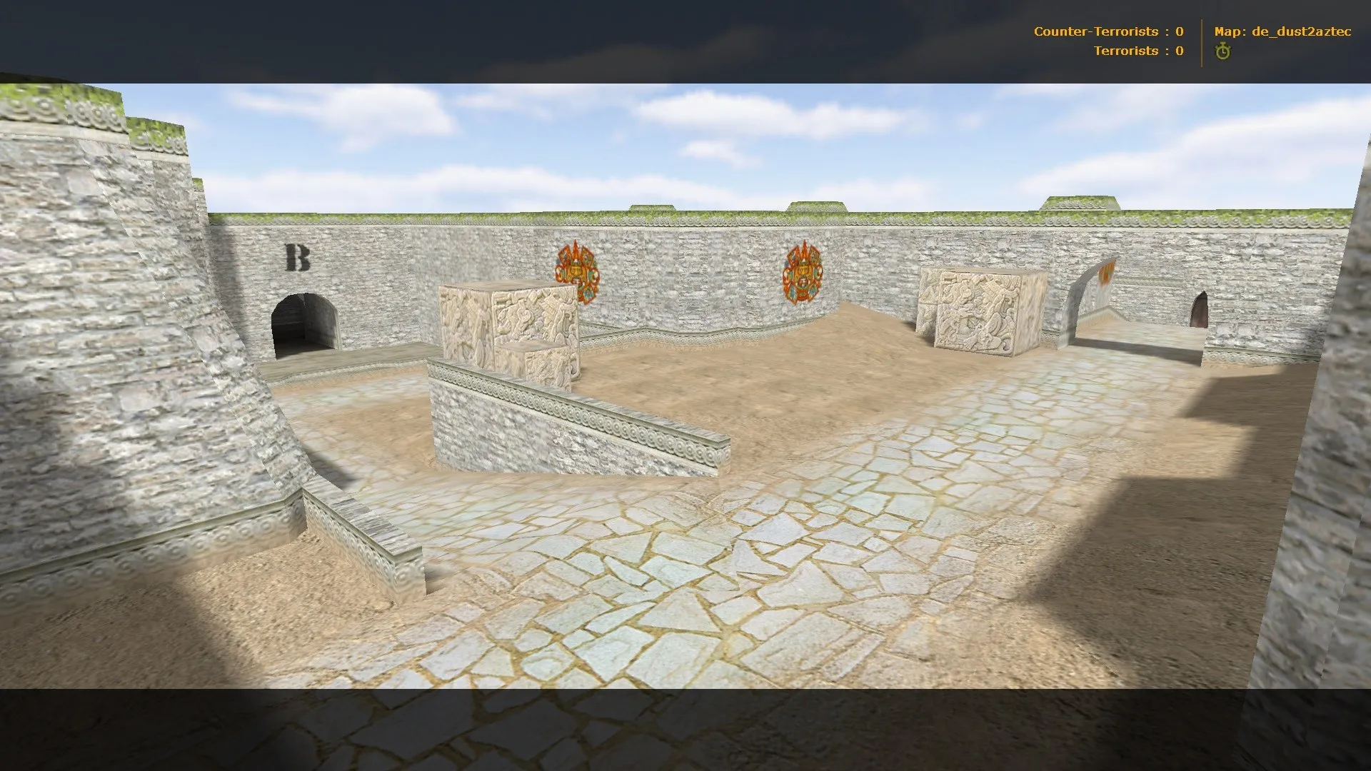 Скриншот de_dust2aztec0 — карта для CS 1.6: баланс сторон, точки, тактика, .nav и оптимизация wpoly/epoly