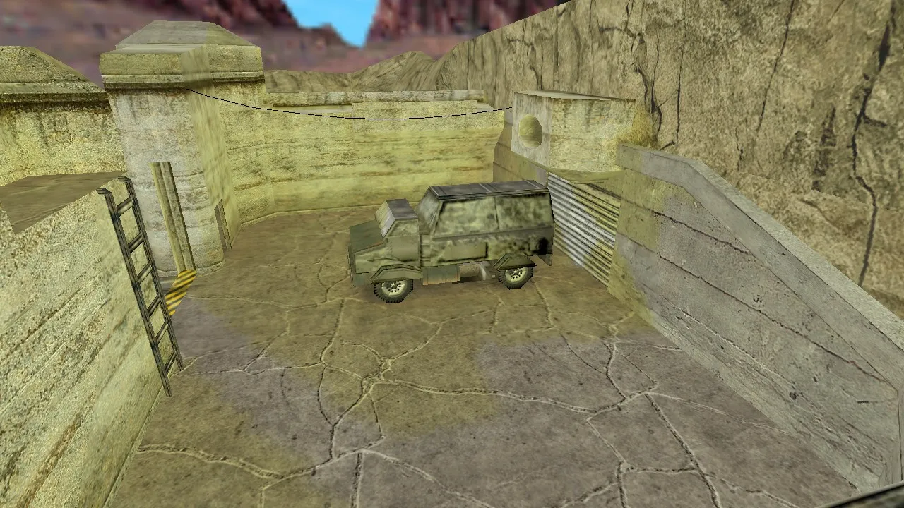 Скриншот Карта de_raid2k6 для CS 1.6 - Тактические возможности и детали