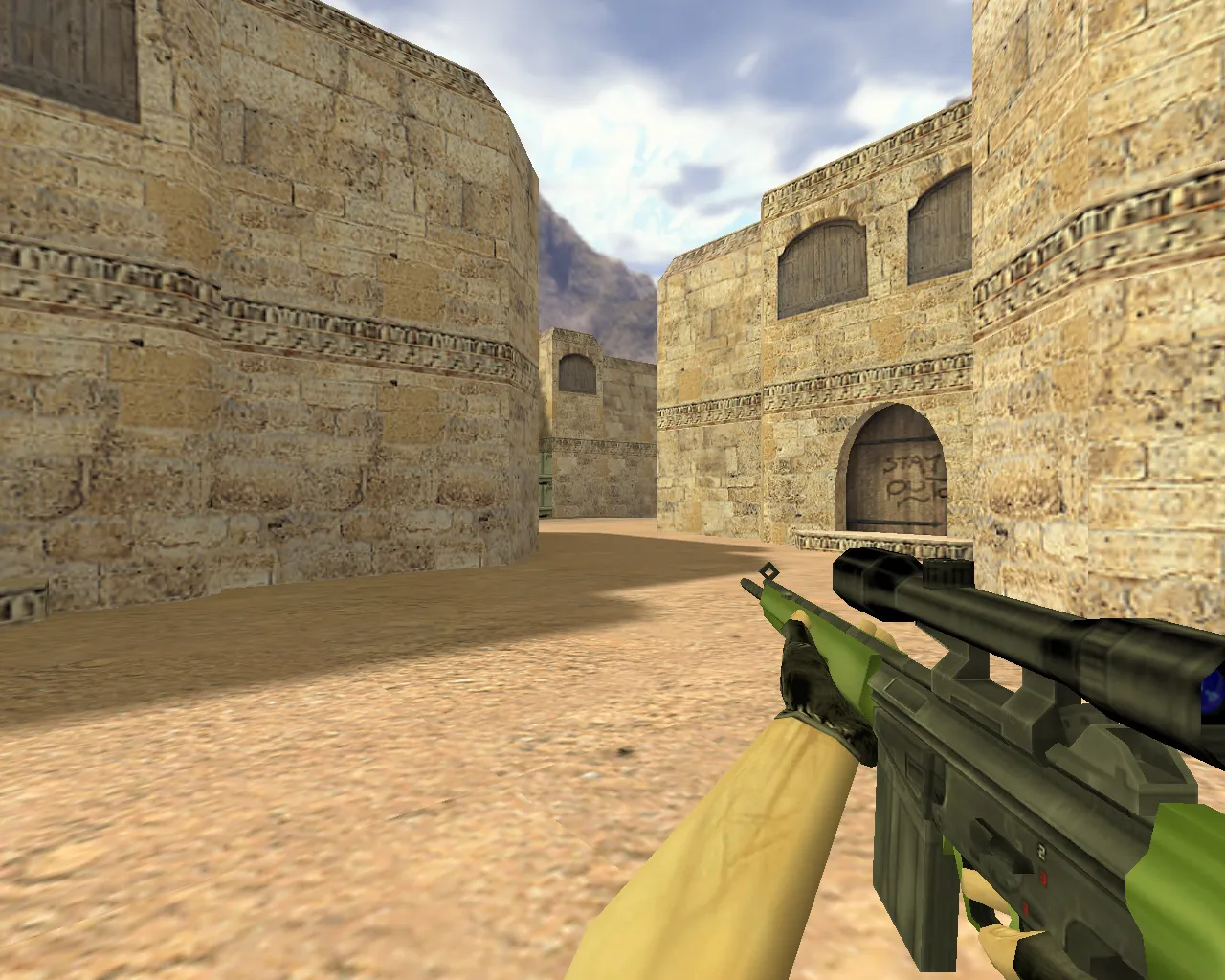 Скриншот Модель «G3SG1 Олива» для CS 1.6 с уникальными характеристиками