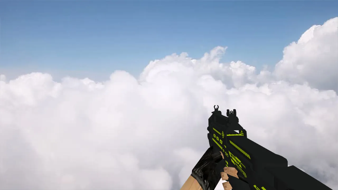 Скриншот Модель P90 Machine для CS 1.6 - Качественные текстуры и анимация