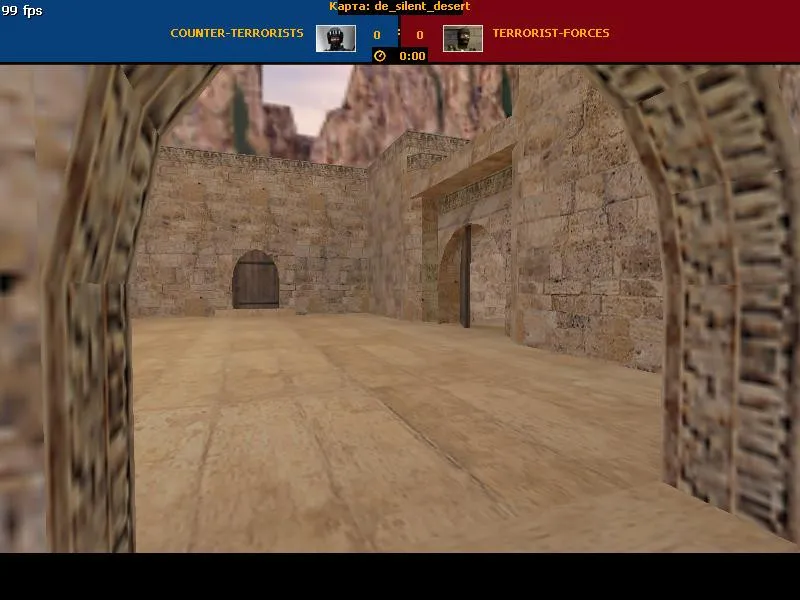 Скриншот Карта de_silent_desert для CS 1.6 - Тактика и особенности