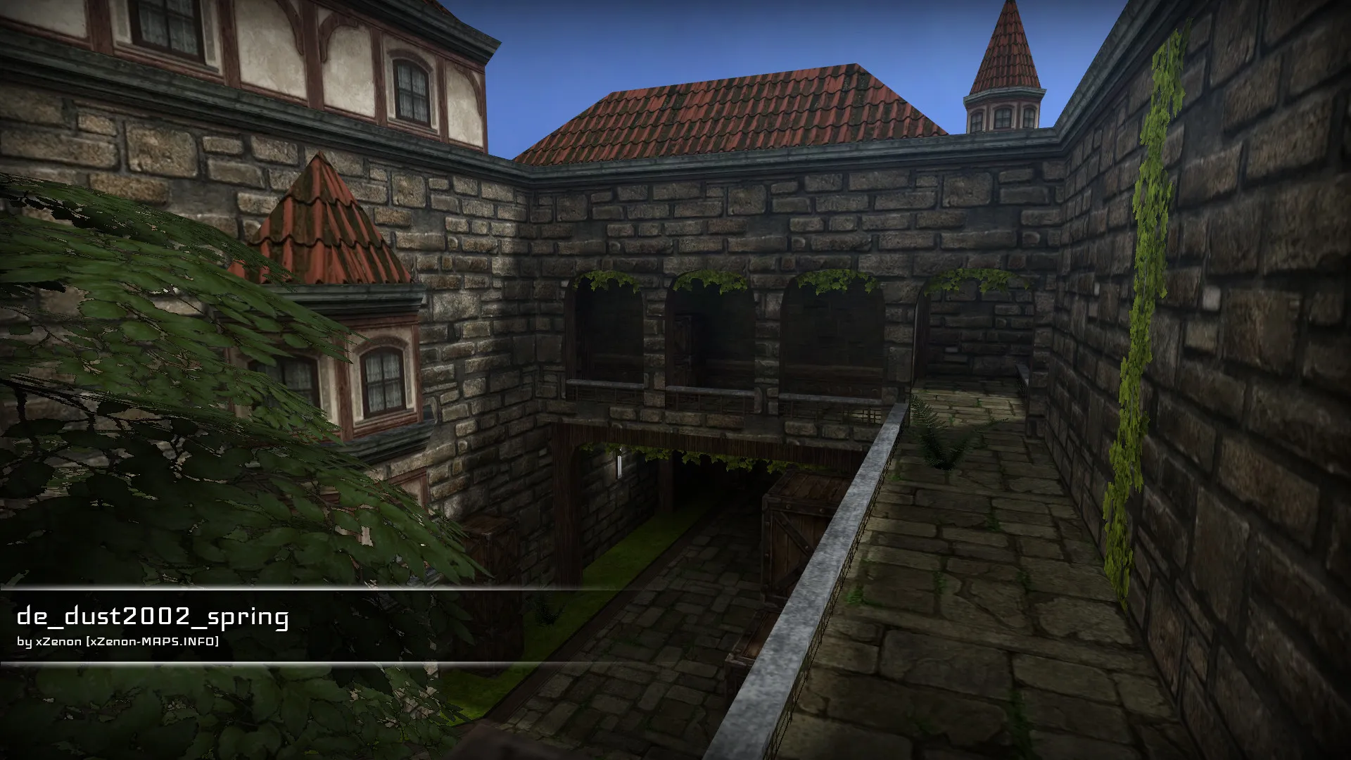 Скриншот  Карта de_dust2002_spring_b1 для CS 1.6: быстрый обзор, точки, тактика, .nav, оптимизация