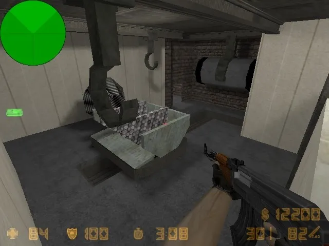 Скриншот Карта de_teamwork для CS 1.6: Тактические возможности и оптимизация