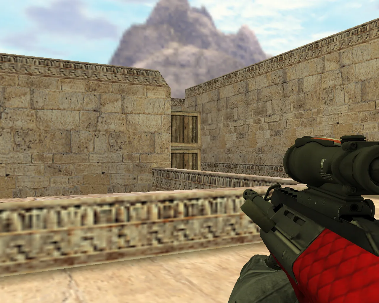 Скриншот Модель «AUG Красный и опасный» для CS 1.6 - Скачать и Установить