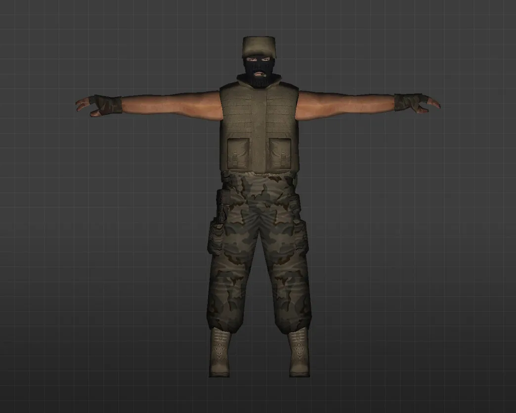 Скриншот Модель «Сыны пустини» для CS 1.6 - Уникальный скин для игроков