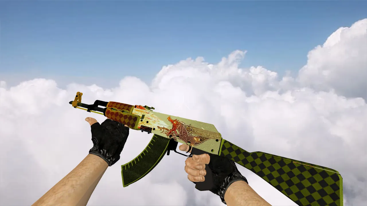 Скриншот Модель AK-47 Dragon Lore для CS 1.6 - Качество и детали