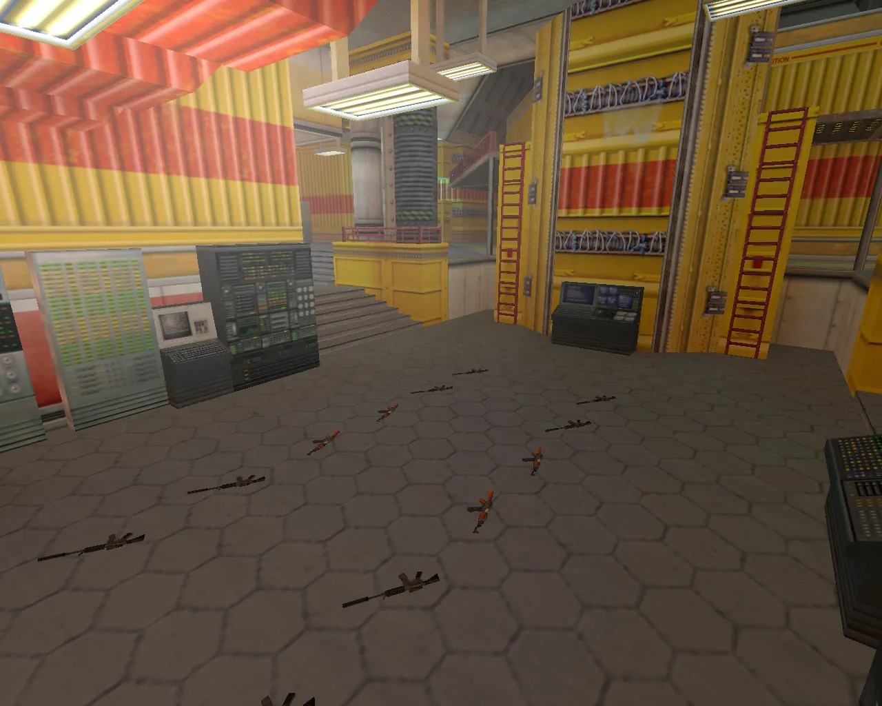 Скриншот  aim_lambdalab — карта для тренировки прицела в CS 1.6: точки, маршруты, боты и оптимизация