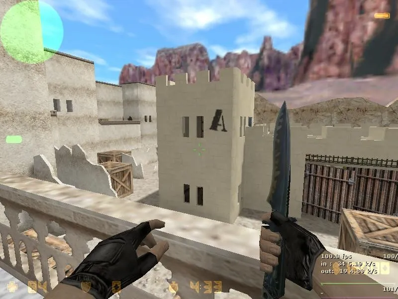 Скриншот  Карта de_sand_fortress для CS 1.6 — подробный обзор