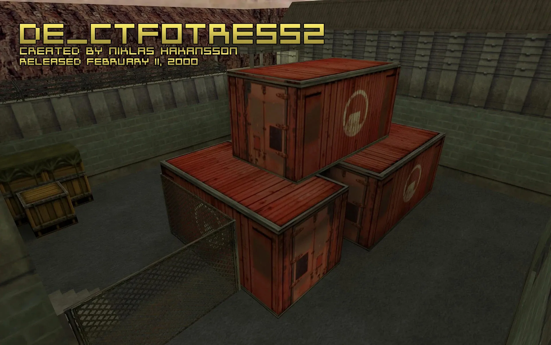 Скриншот Карта de_ctfotress2 для CS 1.6: точки, маршруты CT/T, оптимизация и запуск без риска