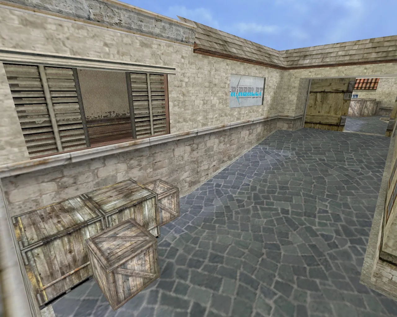 Скриншот  Карта de_noon для CS 1.6 - Тактические особенности и оптимизация