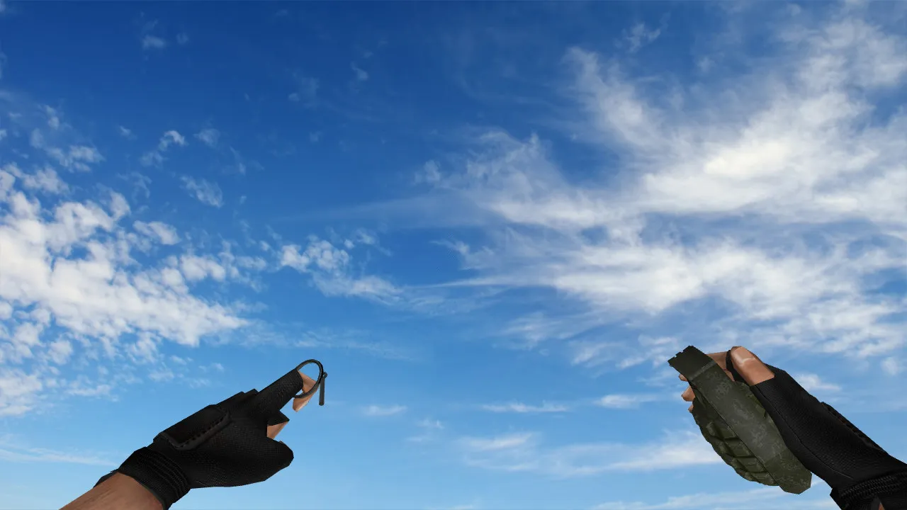 Скриншот  Модель «MKII Frag Nade» для CS 1.6: v_, p_, w_ гранаты, звук и анимация осмотра