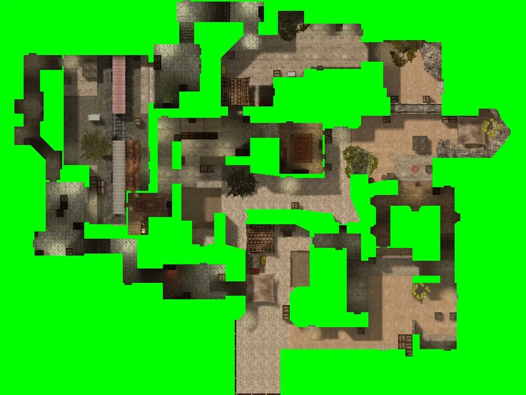 Скриншот  de_cocaine для CS 1.6: точки, парики, .nav и оптимизация карты