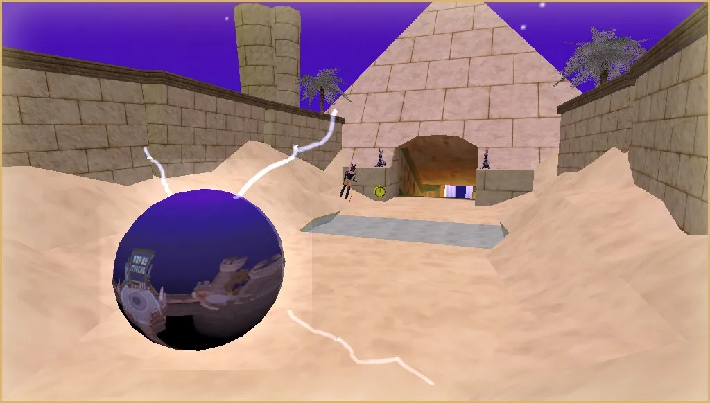 Скриншот  deathrun_crash_egypt — карта Deathrun для CS 1.6: точки, баланс сторон, .nav и оптимизация