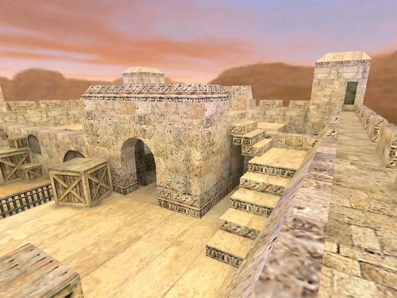 Скриншот Карта de_thefort для CS 1.6 - Обзор и особенности